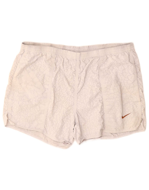 NIKE Short de sport pour homme UK 42/44 Large Gris Nylon