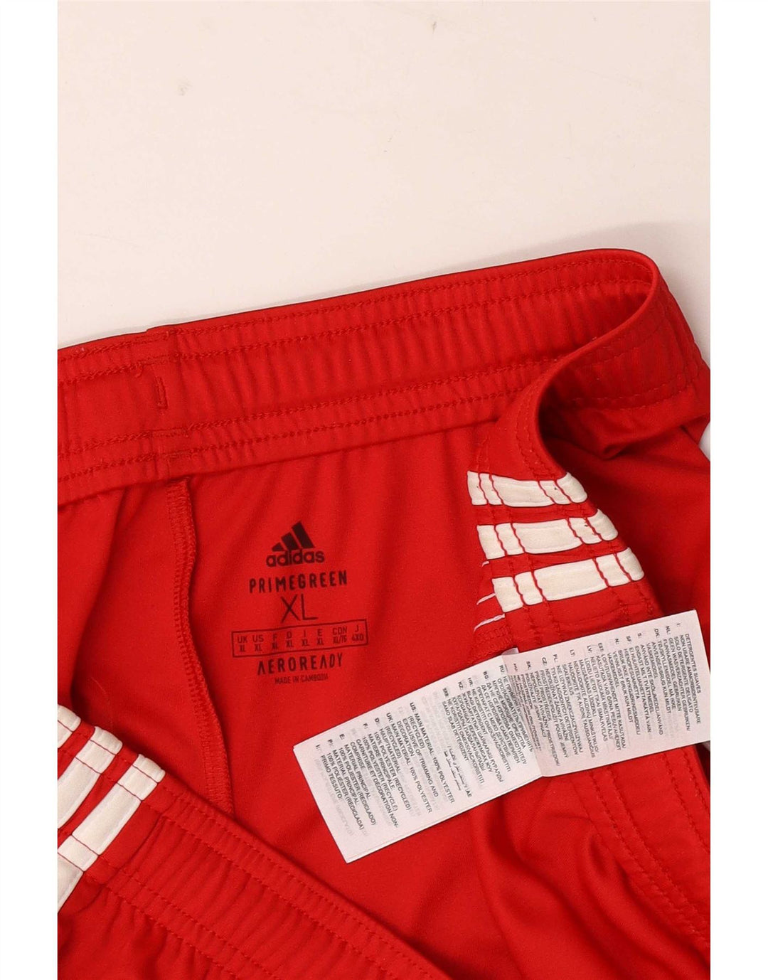 Adidas Short de sport Aeroready pour homme XL Rouge Polyester