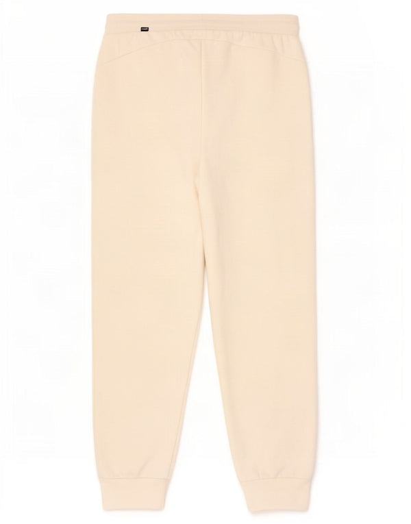 Puma Pantalon de survêtement pour femme Joggers UK 10 Small Blanc Coton