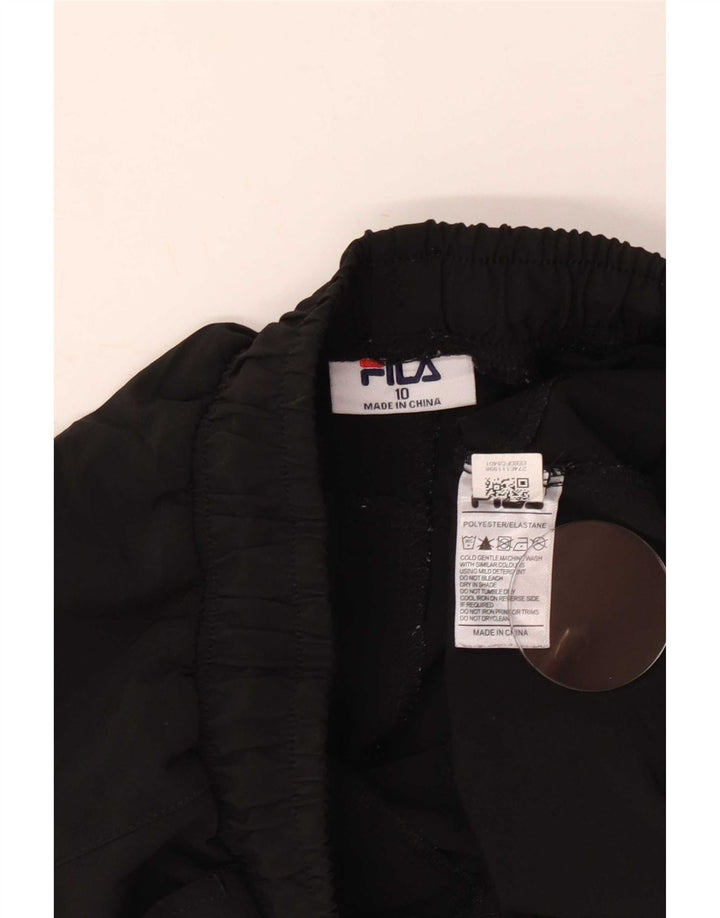 Fila Short de sport pour femme UK 10 Small Noir Polyester