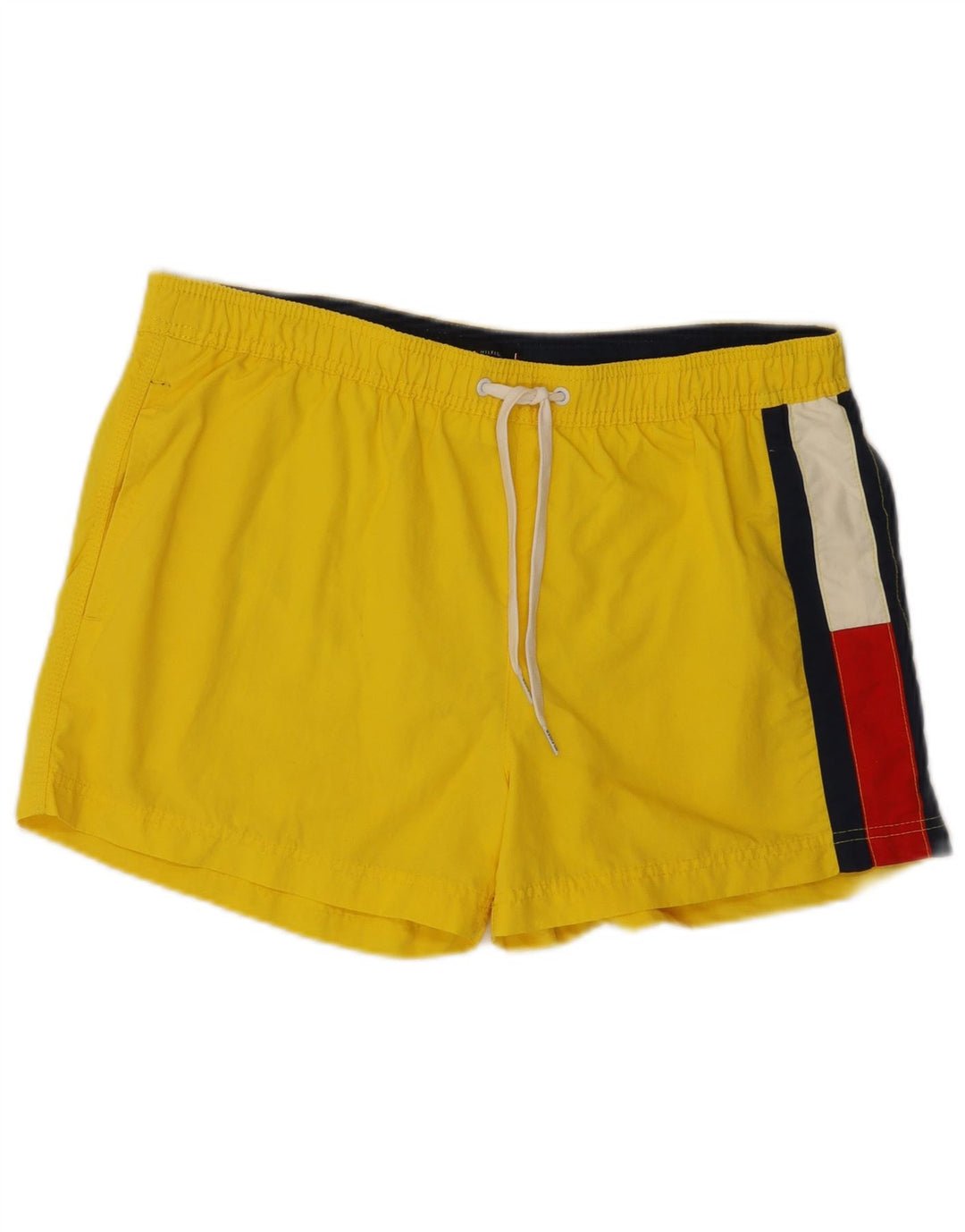 TOMMY HILFIGER Short de Bain Homme Colorblock Polyamide Jaune Moyen