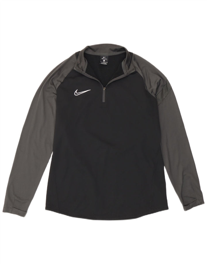 Haut de survêtement Nike pour homme en polyester color block noir moyen