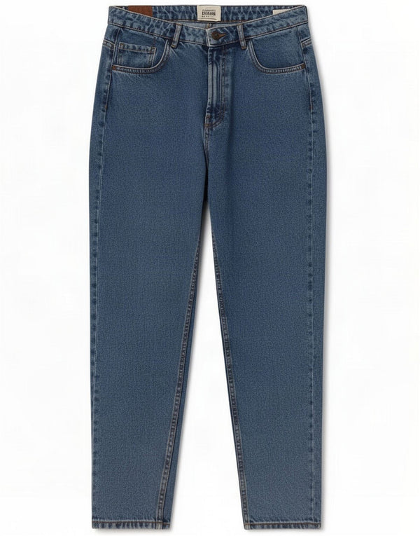 Zara Jean Trafaluc taille haute fuselé pour femme EU 42 Large W32 L28 Bleu