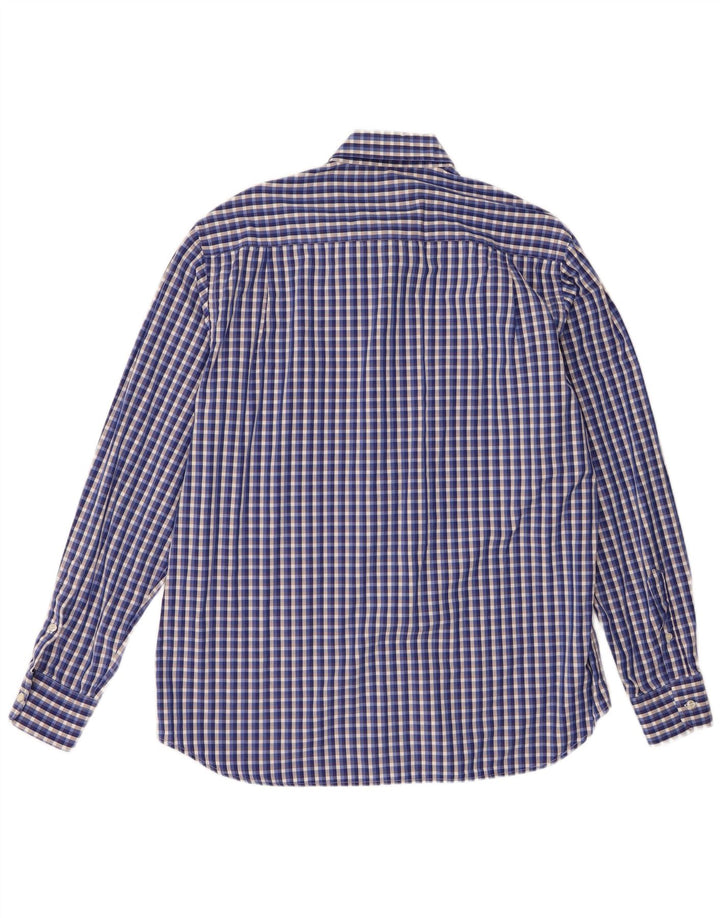 Paul & Shark Chemise Homme Taille 42 Grand Coton à Carreaux Bleu