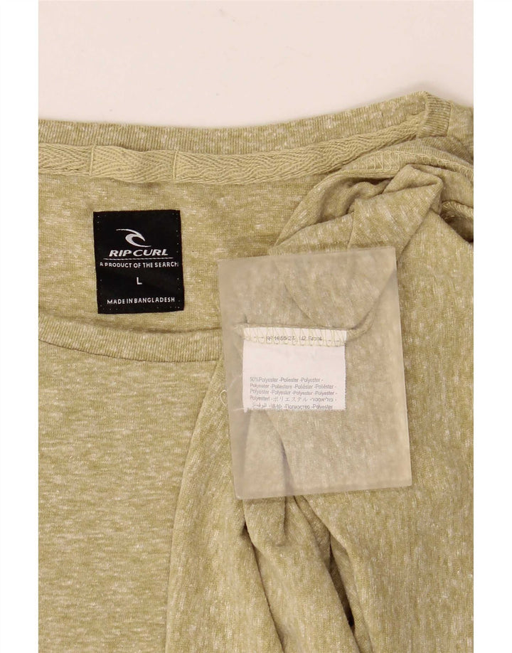 Rip Curl T-Shirt Graphique Homme Haut Large Kaki Moucheté Polyester