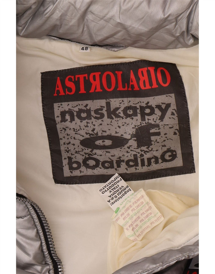 Astrolabio Gilet Rembourré IT 48 Moyen Argent Polyamide Homme