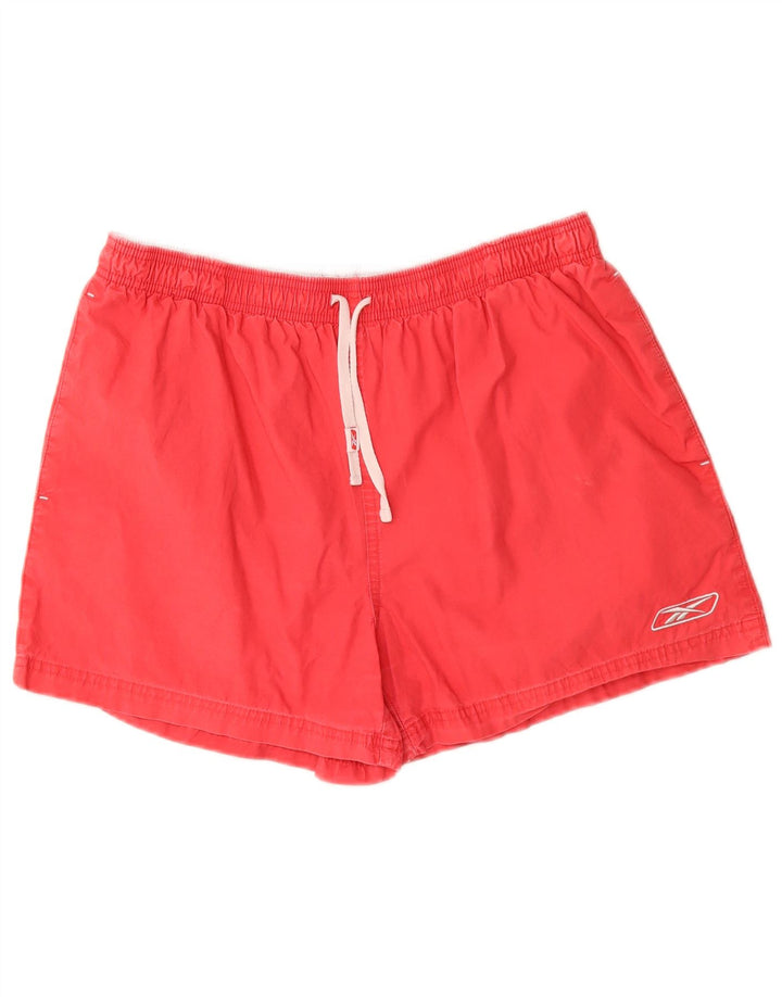Reebok Short de Sport Homme Petit Rouge Coton