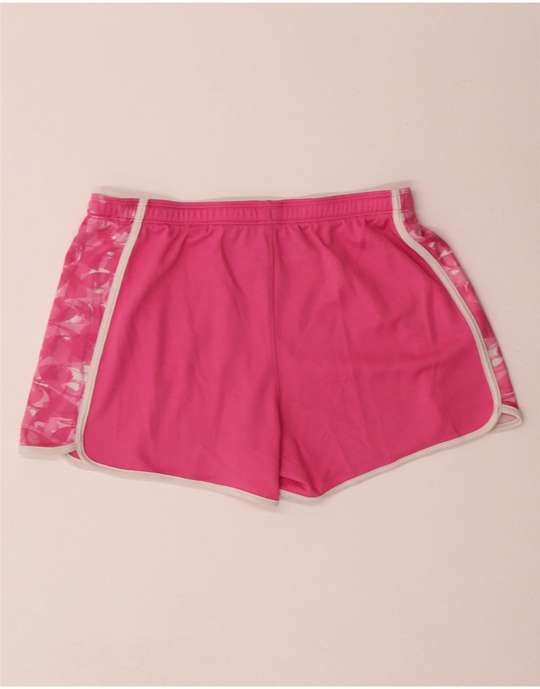 UNDER ARMOUR Short de sport Heat Gear pour femme UK 14 Rose moyen géométrique
