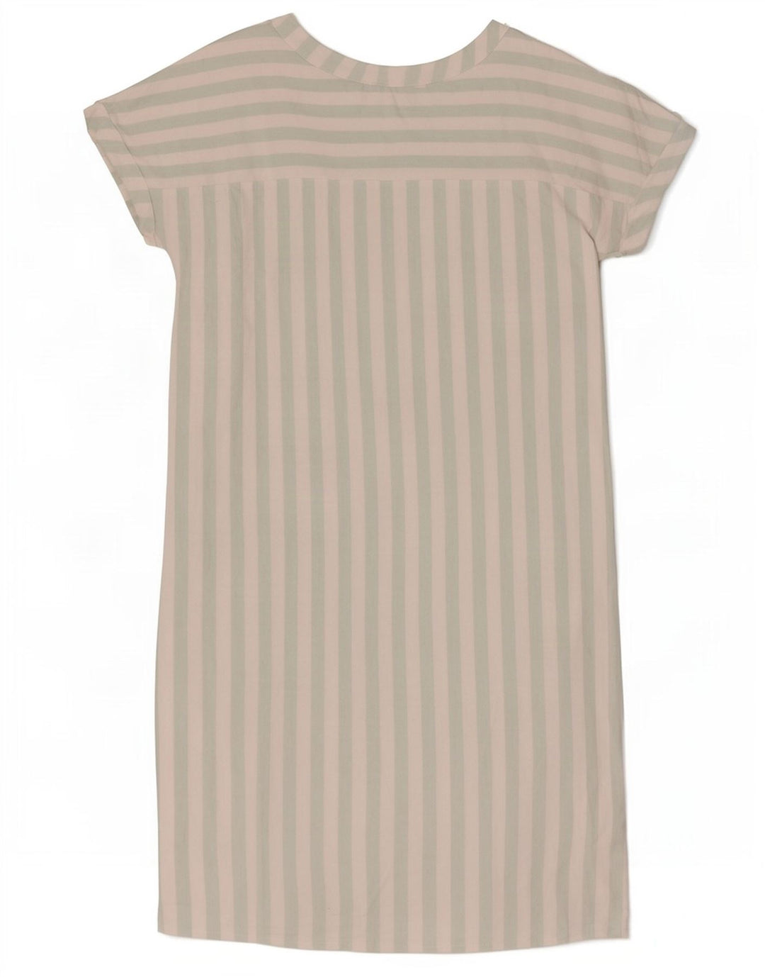 Max Mara Femme Robe Droite EU 42 Large Blanc Rayé Acétate