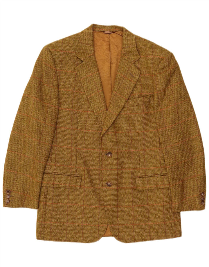Henry Cottons Veste blazer à 2 boutons pour homme IT 48 Kaki moyen à chevrons