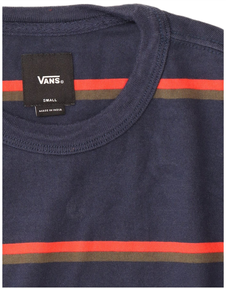 VANS Haut à manches longues pour homme Petit rayé bleu marine