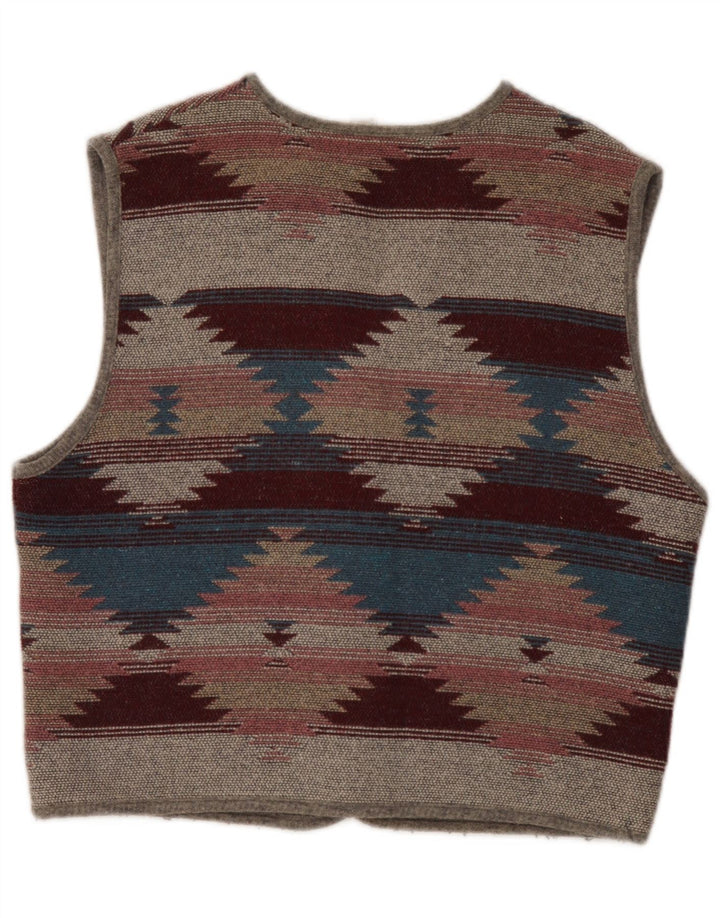 gilet homme vintage Grand Multicolore Fair Isle Aztèque