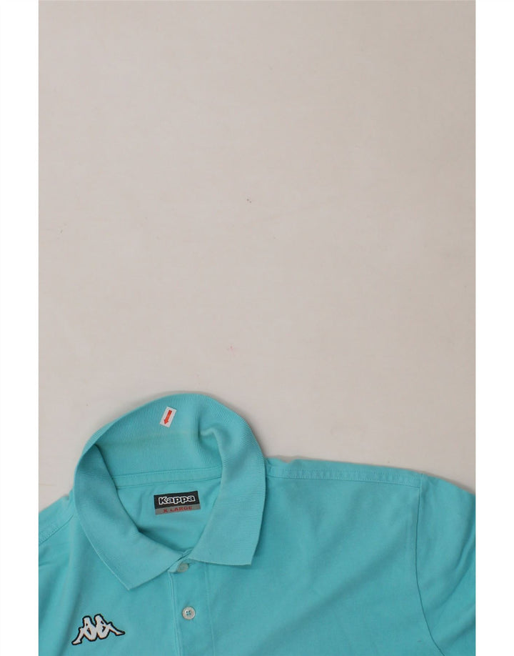 KAPPA Mens Polo Shirt XL Blue Cotton Vintage Kappa and Second-Hand Kappa from Messina Hembry 