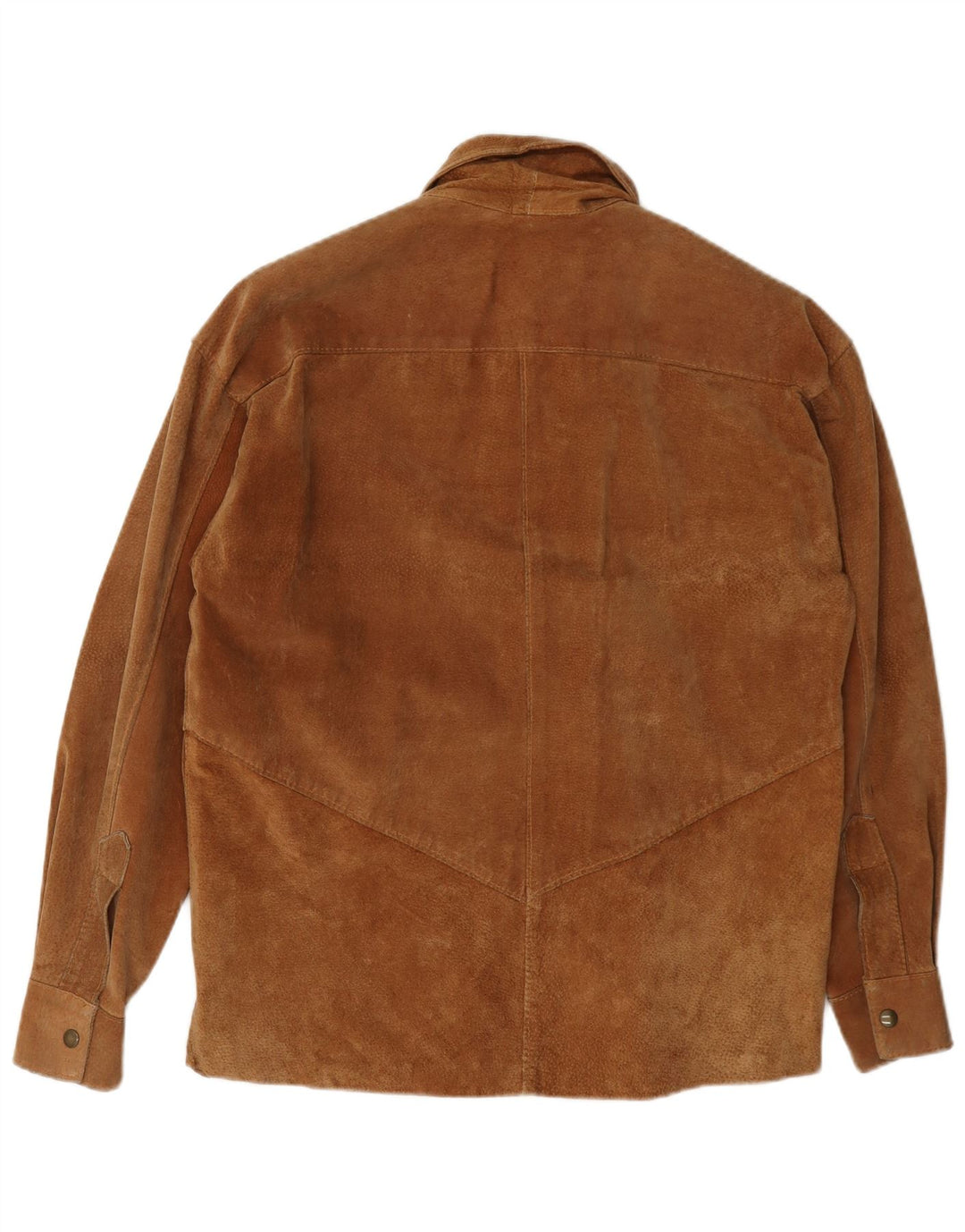 Chemise en daim vintage pour hommes petit marron