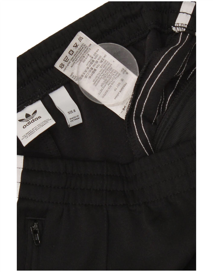 ADIDAS Pantalon de survêtement pour femme UK 8 Small Noir Polyester