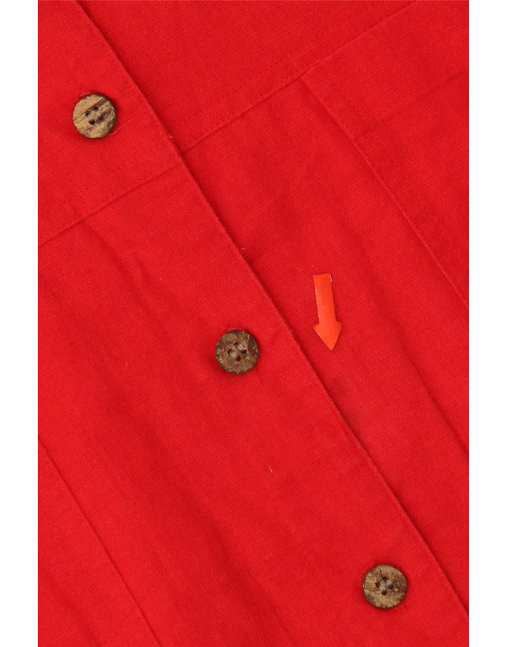 Cristopher & Banks Veste Bomber Femme UK 16 Grand Lin Rouge