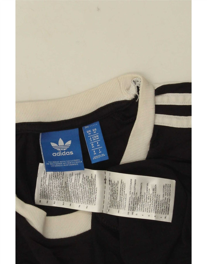 Adidas T-shirt graphique pour homme en coton noir moyen