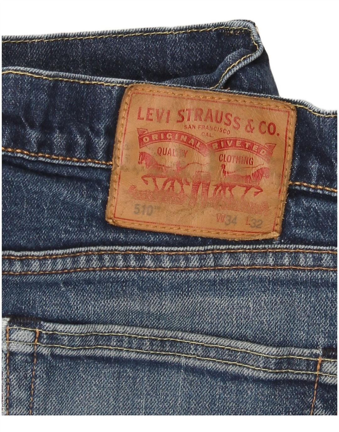 Levi's Jean 510 Skinny W34 L32 Homme Bleu Coton