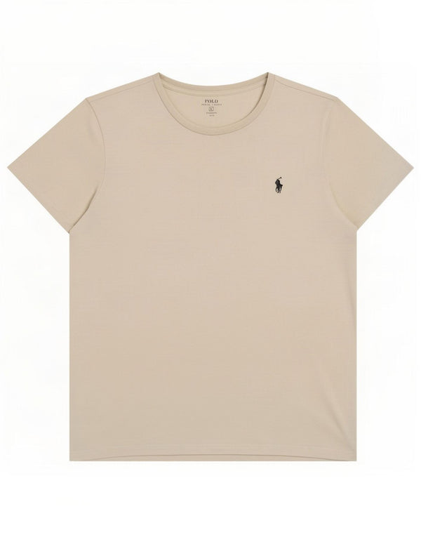Polo Ralph Lauren T-shirt ajusté sur mesure pour homme en coton blanc cassé