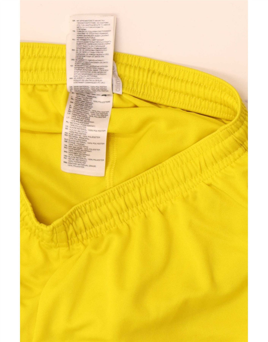 Adidas Short de sport Climalite pour homme Petit jaune Polyester