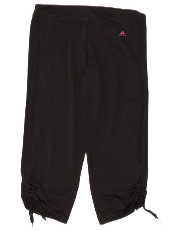 Adidas Pantalon de survêtement Climalite Capri pour femme UK 16 Large Noir