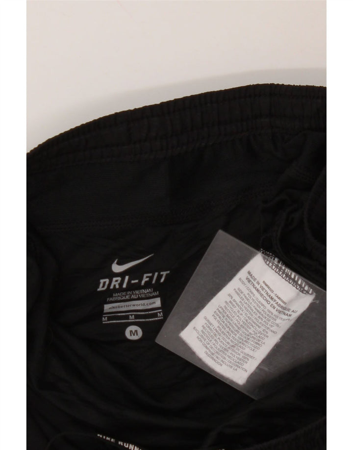 NIKE Short de sport Dri Fit pour femme UK 14 Noir moyen Polyester