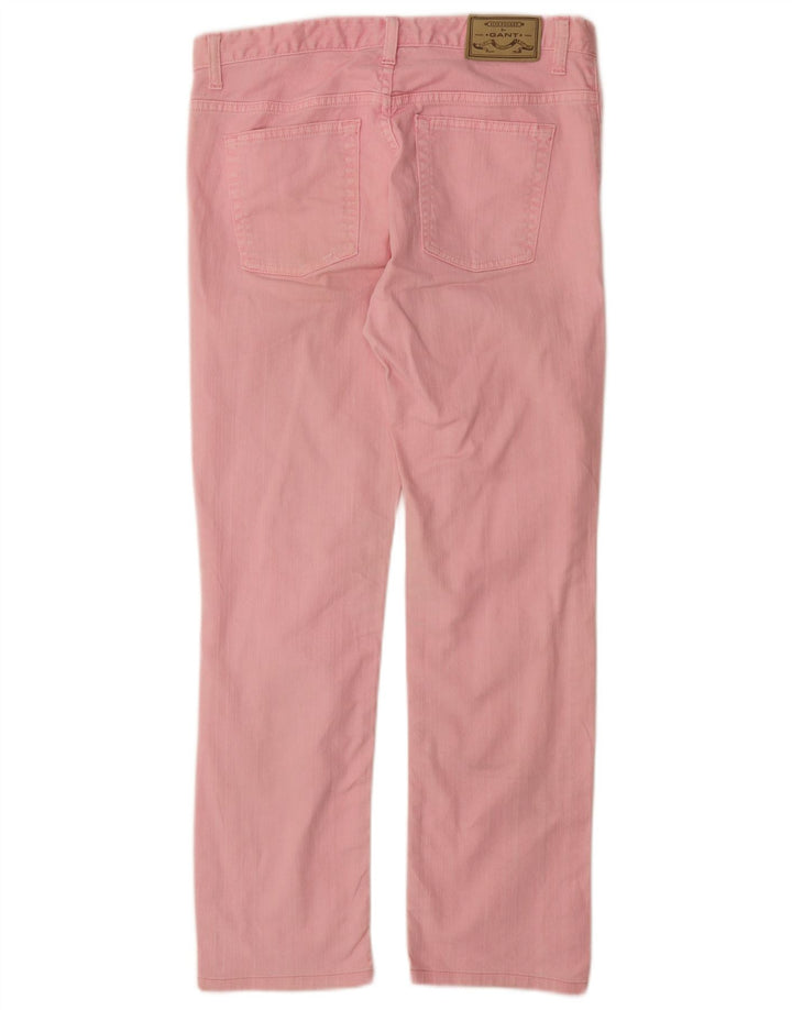 GANT Pantalon décontracté droit Dawn coupe droite pour femme W29 L32 Coton rose