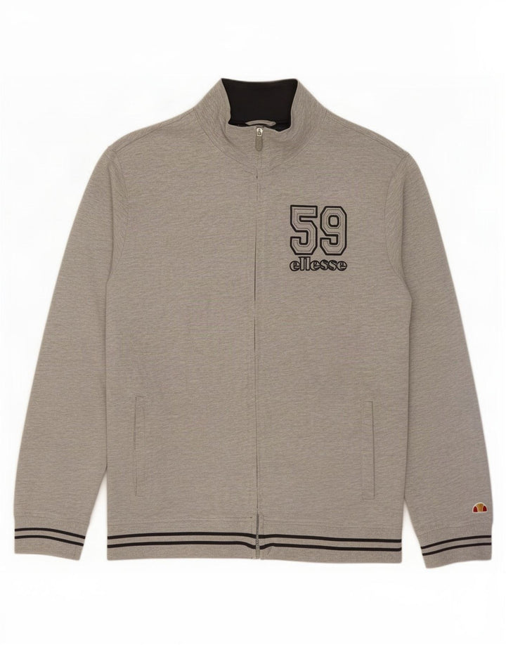 Ellesse Veste de Survêtement Graphique Homme XL Gris Moucheté