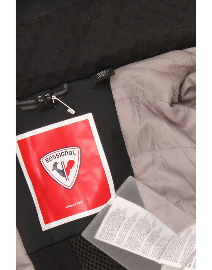 Rossignol Veste imperméable à capuche pour femme UK 14 Large Noir Polyester
