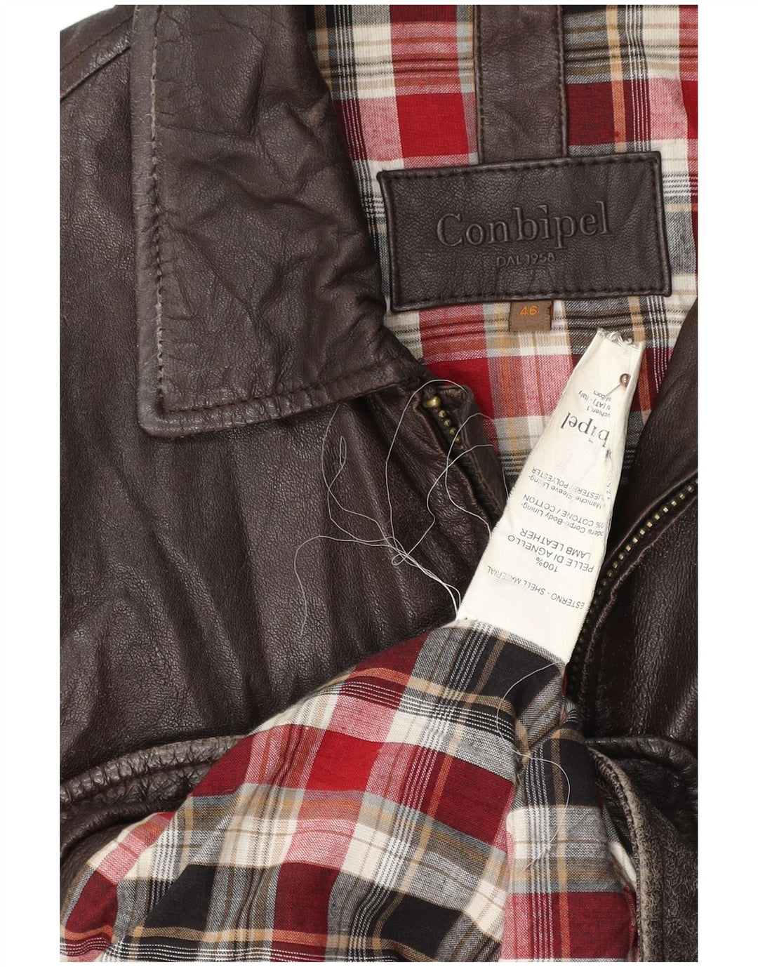 CONBIPEL Veste en Cuir Homme IT 46 Petit Cuir Marron