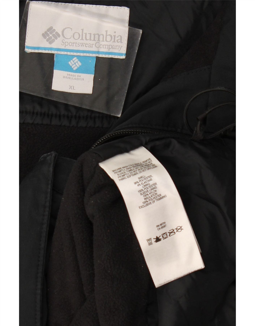 COLUMBIA Veste coupe-vent à capuche pour homme UK 42 XL Gris Polyester