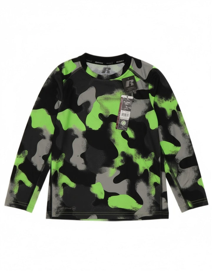 Russell Athletic Boys Dri-Power Haut à manches longues 6-7 ans Petit Noir