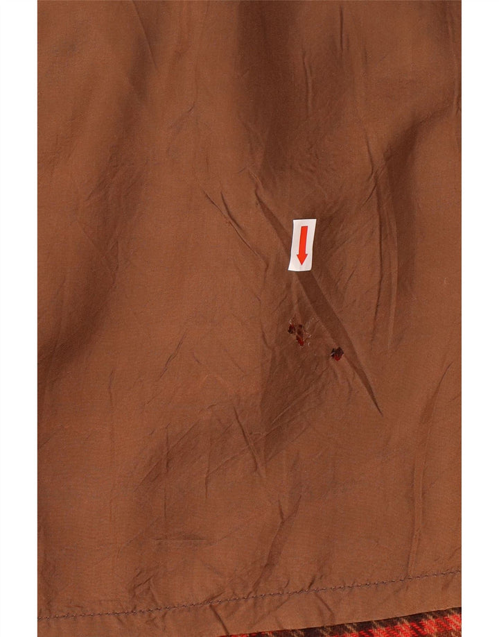 VALENTINO Femme Jupe Trapèze Miss V W30 Laine Pied-de-Poule Rouge Moyen