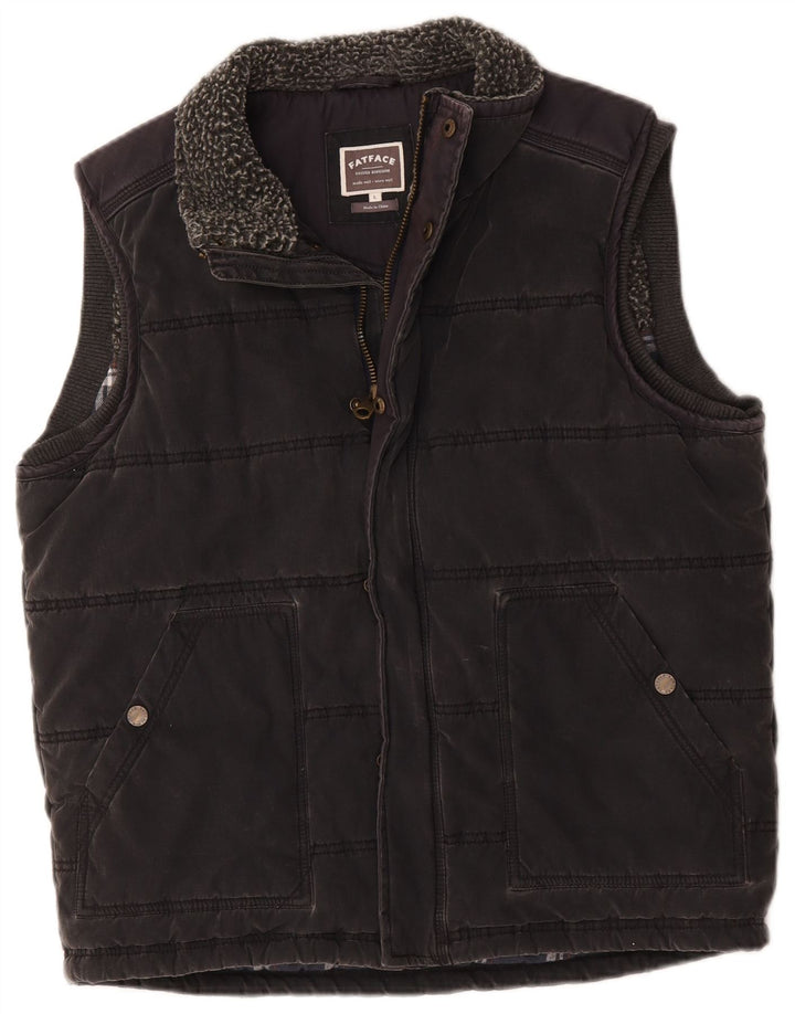 Fat Face Gilet rembourré pour homme UK 40 Large Gris Coton