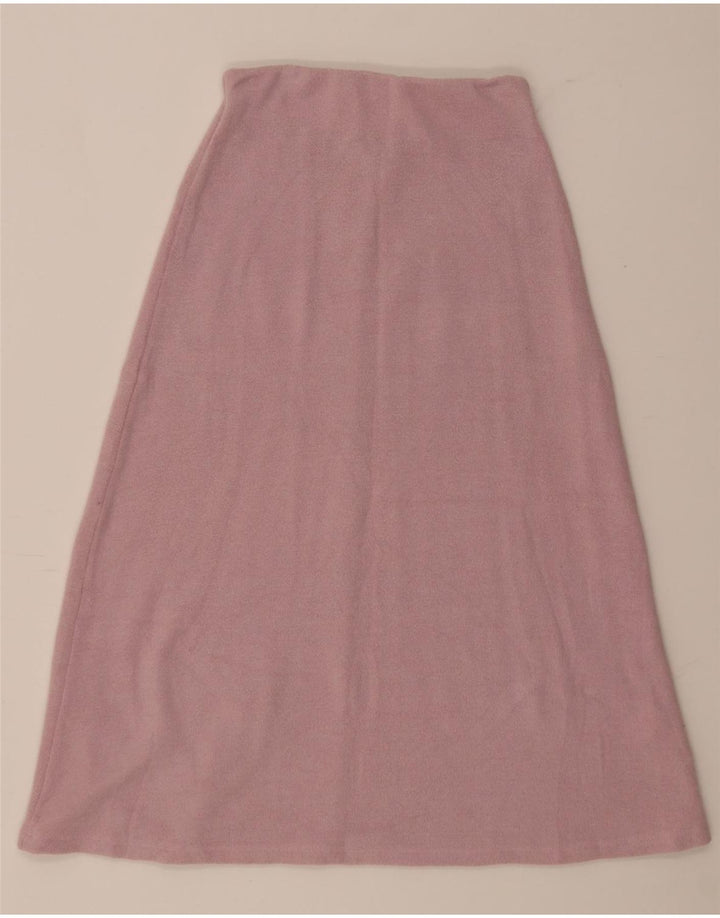 Zara Femme Jupe trapèze en tricot Petit W26 Rose Polyester