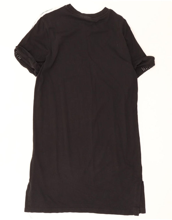 Adidas Robe T-Shirt Femme UK 14 Coton Noir Moyen