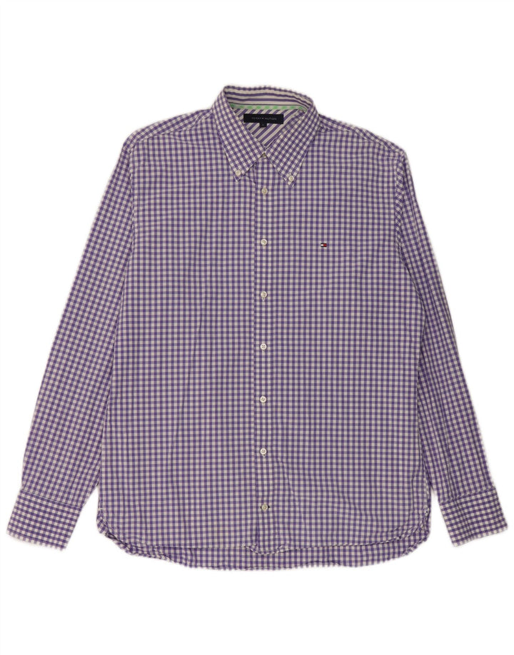 Tommy Hilfiger Chemise Homme Grand Violet Vichy Coton