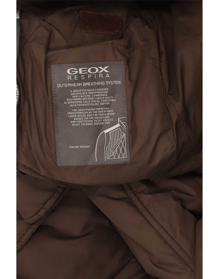 Geox Veste matelassée coupe régulière pour homme UK 38 Marron moyen