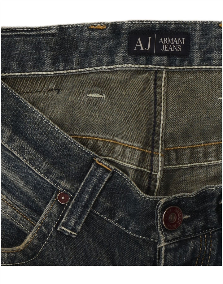 Armani Jeans Bootcut Femme W30 L32 Bleu Coton