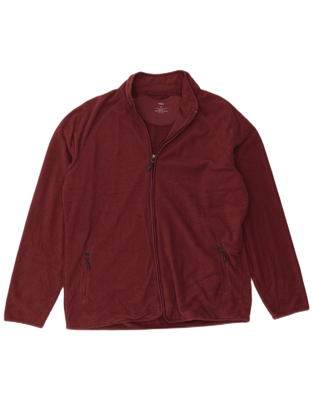 Marks & Spencer Veste polaire pour homme UK 42 XL Bordeaux Polyester