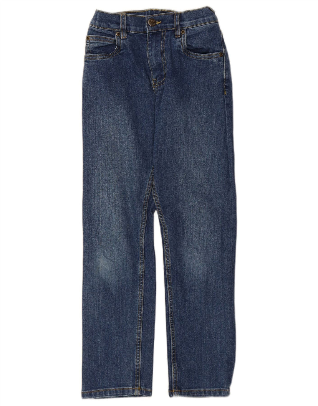 LEE Jean droit garçon 10-11 ans W22 L24 Bleu Coton