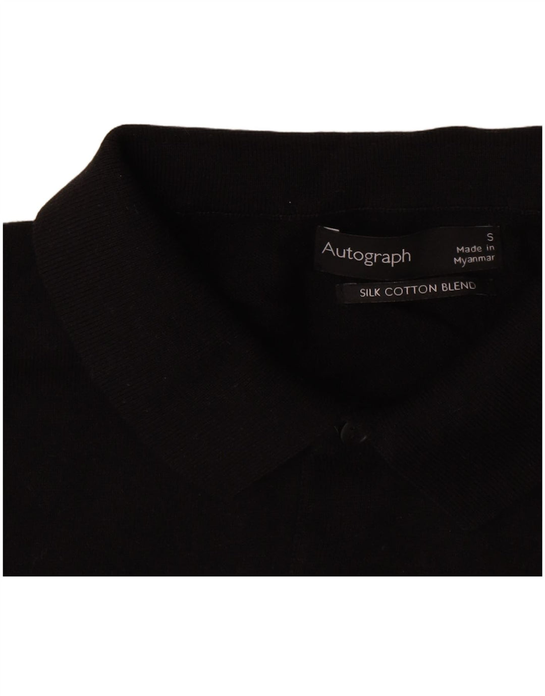 Marks & Spencer Polo autographe pour hommes petit coton noir
