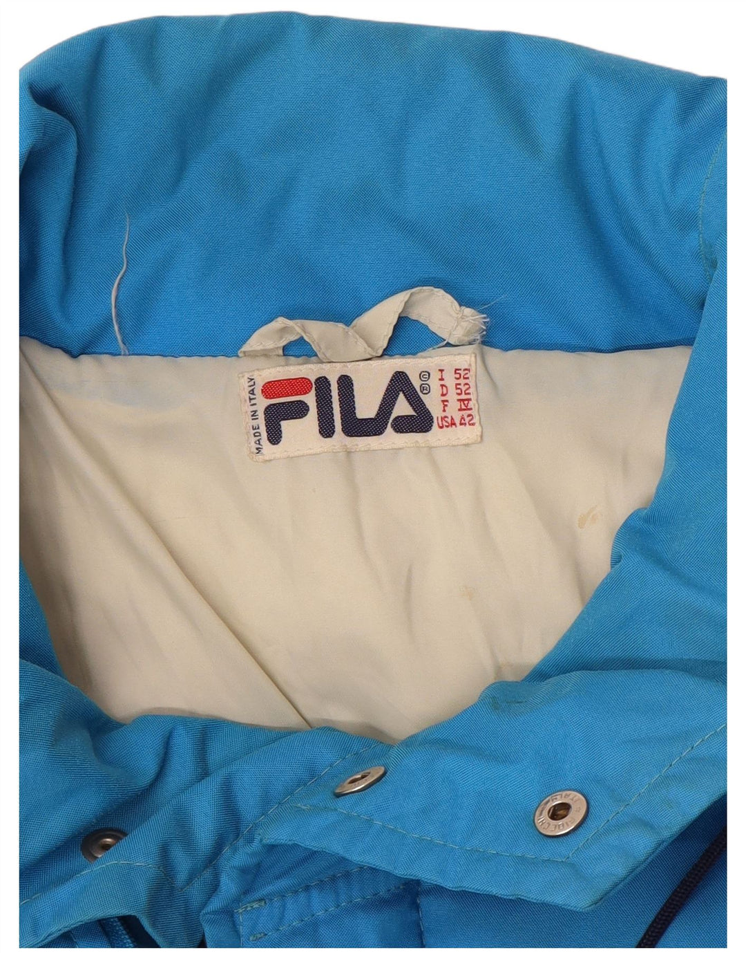Fila Manteau matelassé pour homme IT 52 Large Bleu