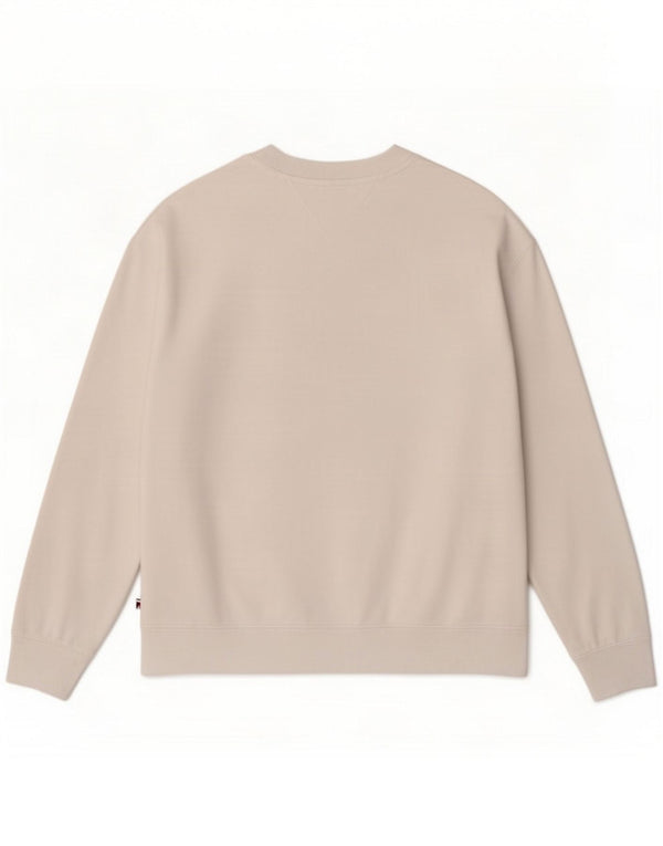 Tommy Hilfiger Sweat-shirt graphique pour femme UK 14 Coton blanc moyen