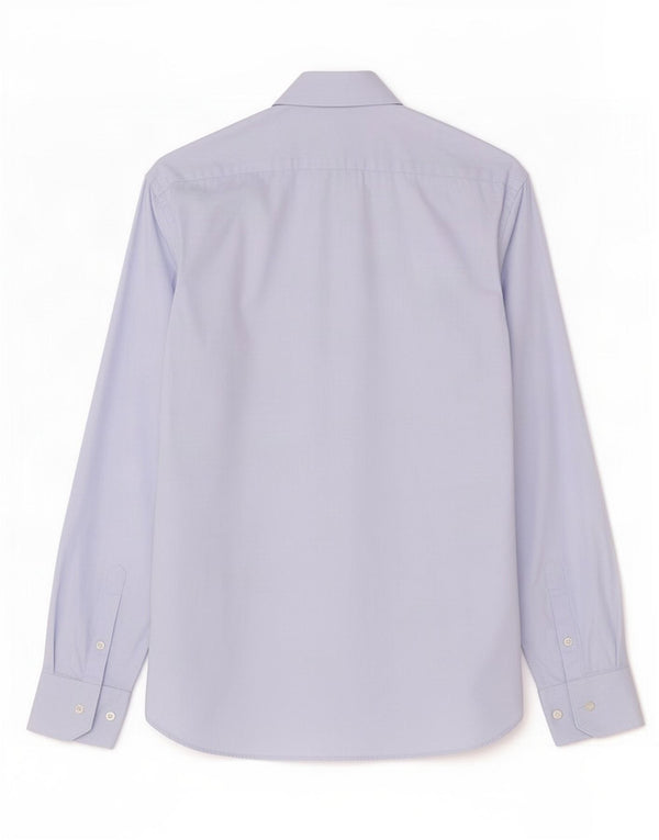 Boggi Mens Milano Slim Fit Shirt Taille 41 16 Grand coton à fines rayures bleues