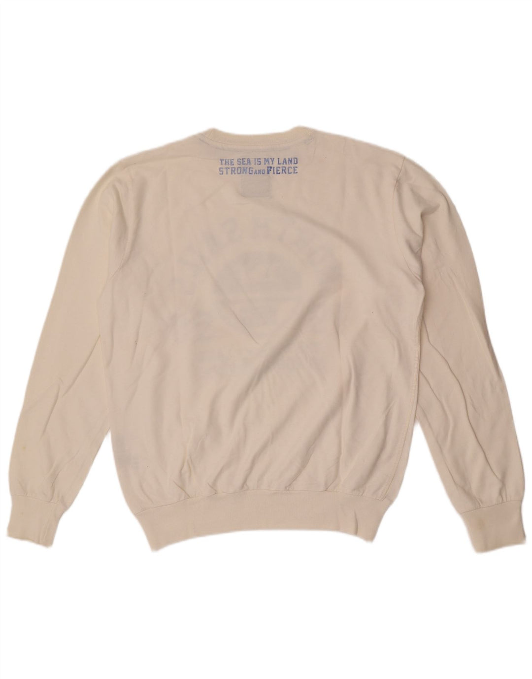 North Sails Sweat-shirt graphique pour homme en coton blanc moyen