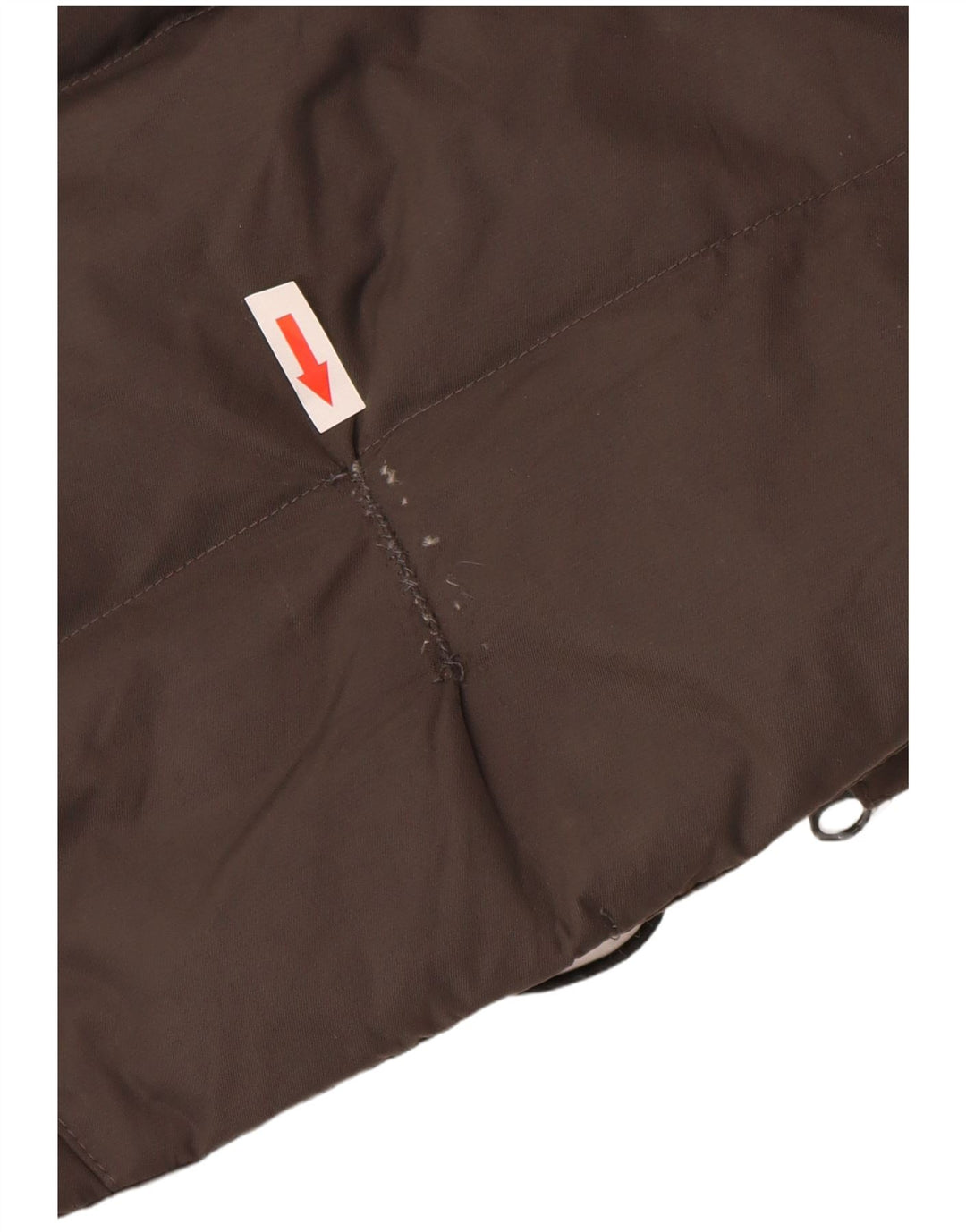 Jack Wolfskin Veste matelassée à capuche pour femme UK 12/14 Marron moyen Polyamide