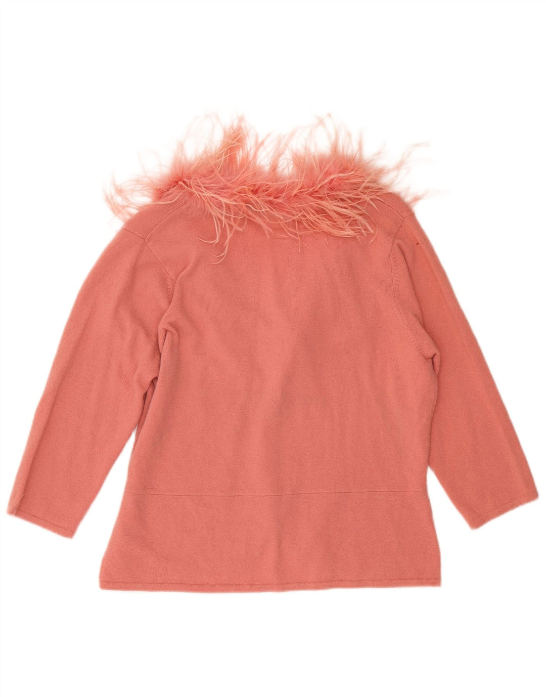 Monsoon Cardigan à manches 3/4 pour femme UK 18 XL en laine rose