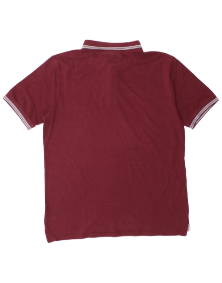 Fila Polo Homme Large Bordeaux Coton