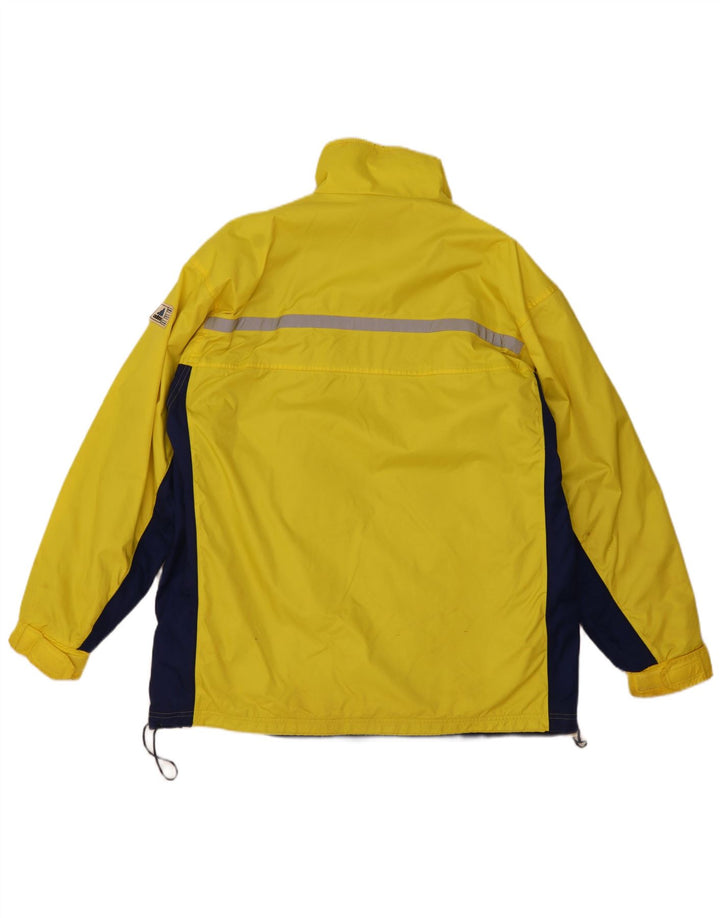 Adidas Veste de pluie pour homme UK 42 XL Jaune Colourblock